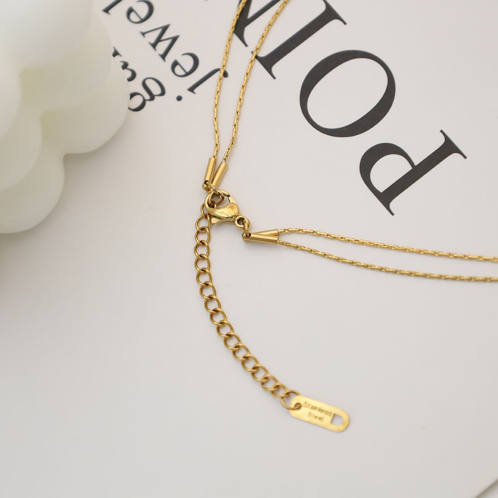 Double Layer Love Pendant Necklace