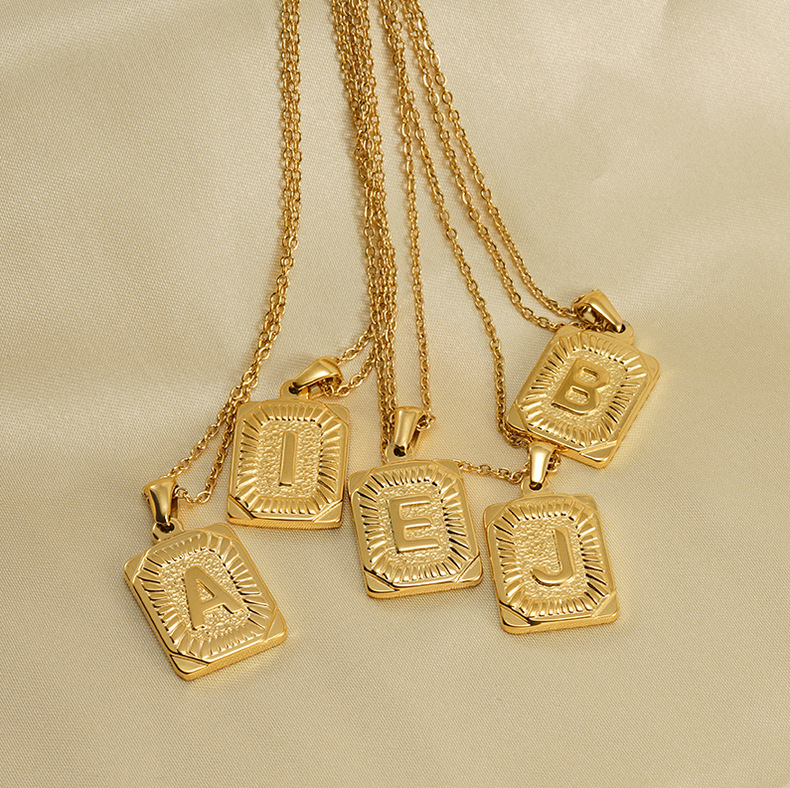 gold color, square charms