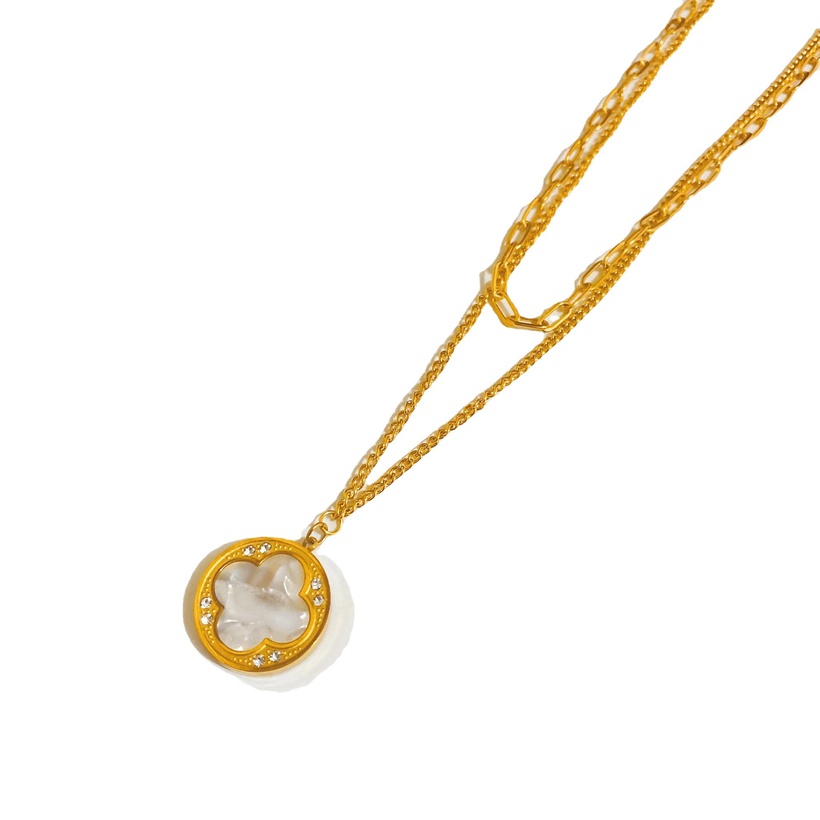 stainless steel, gold