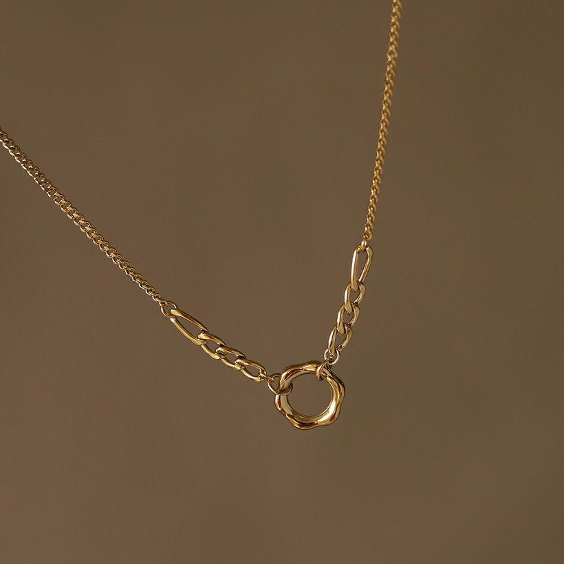 Flower Ring Pendant Necklace