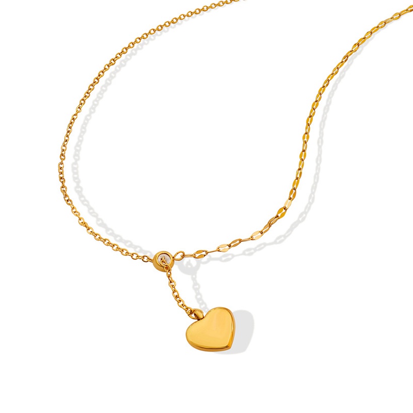 3D heart, gold color