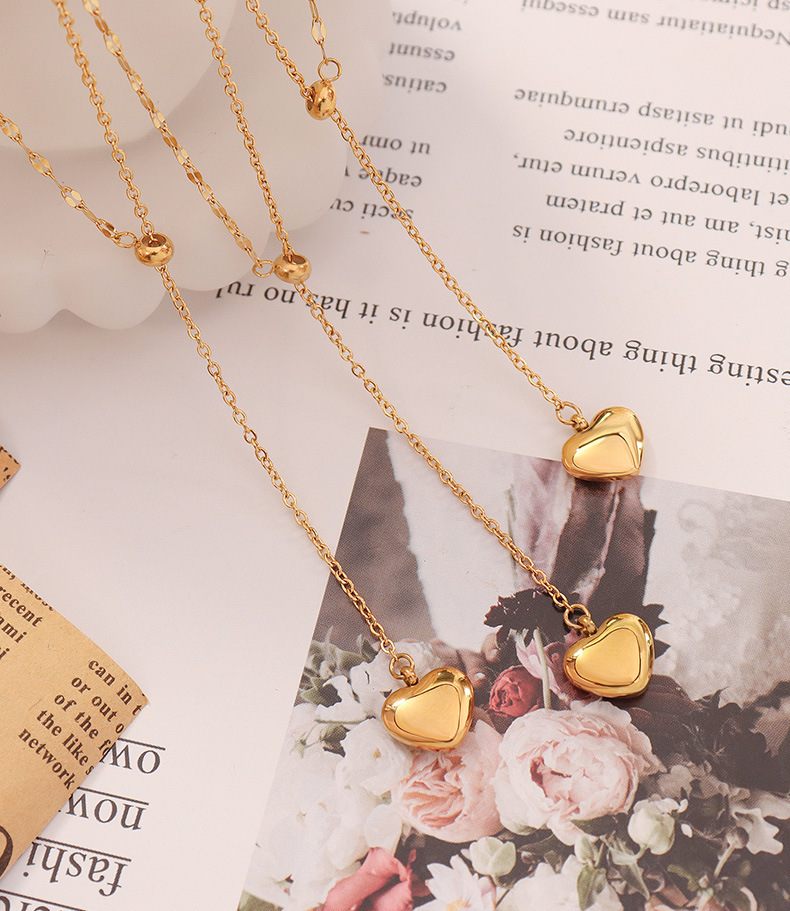 stainless steel, Y drop necklace
