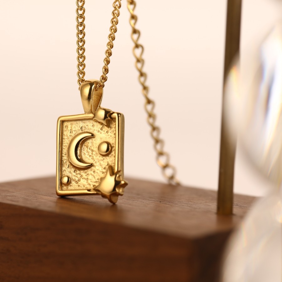 crescent, gold color