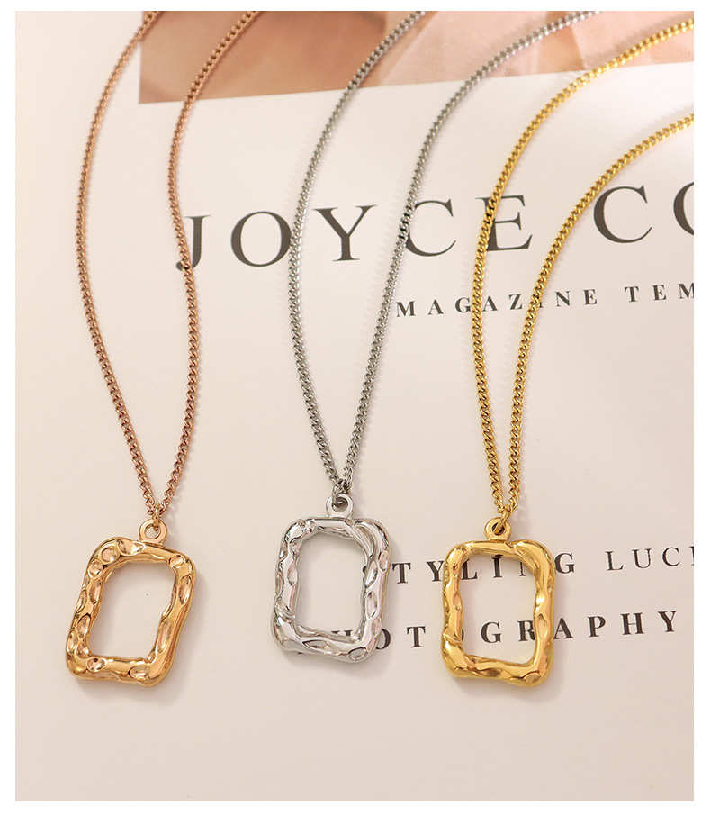 square, gold, steel, rose gold