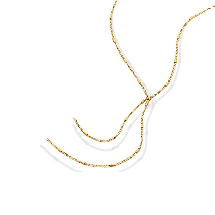 long tube, gold color