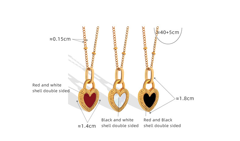 stainless steel, heart, double face