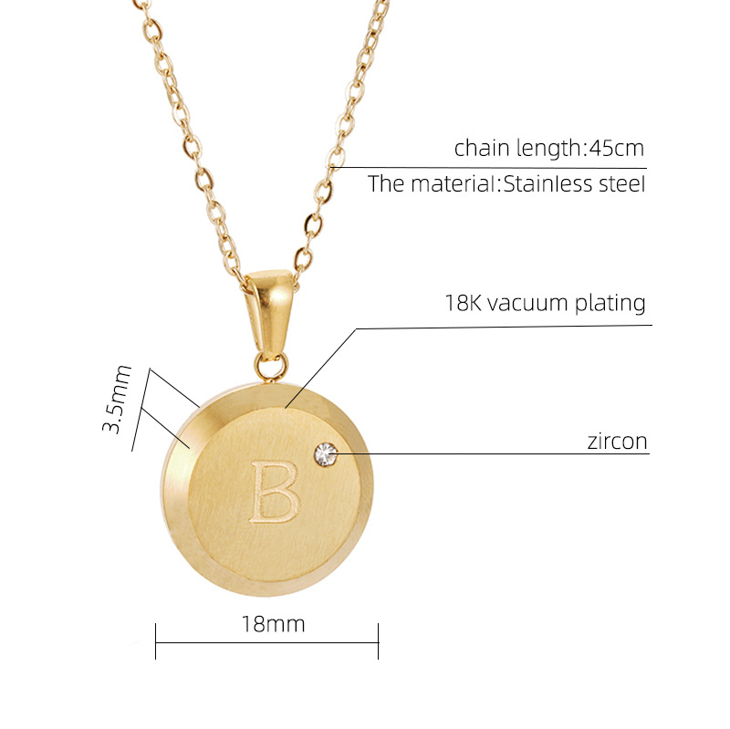 round disc, gold color