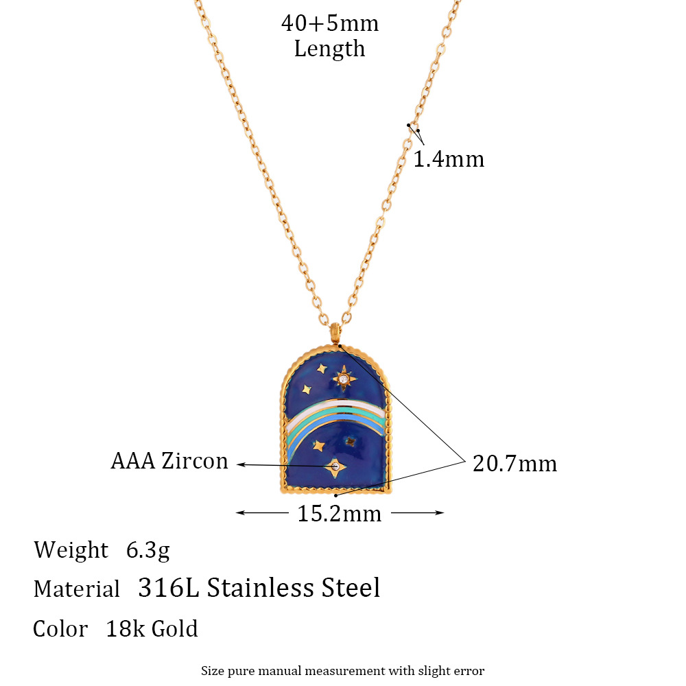 Tarot necklace, stainless steel necklace
