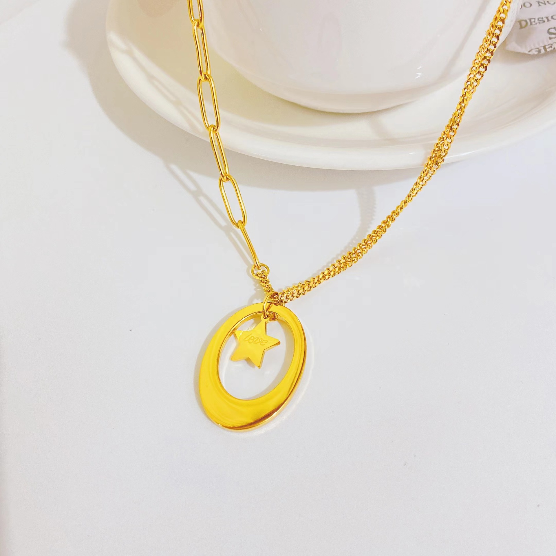 oval, love, pendant
