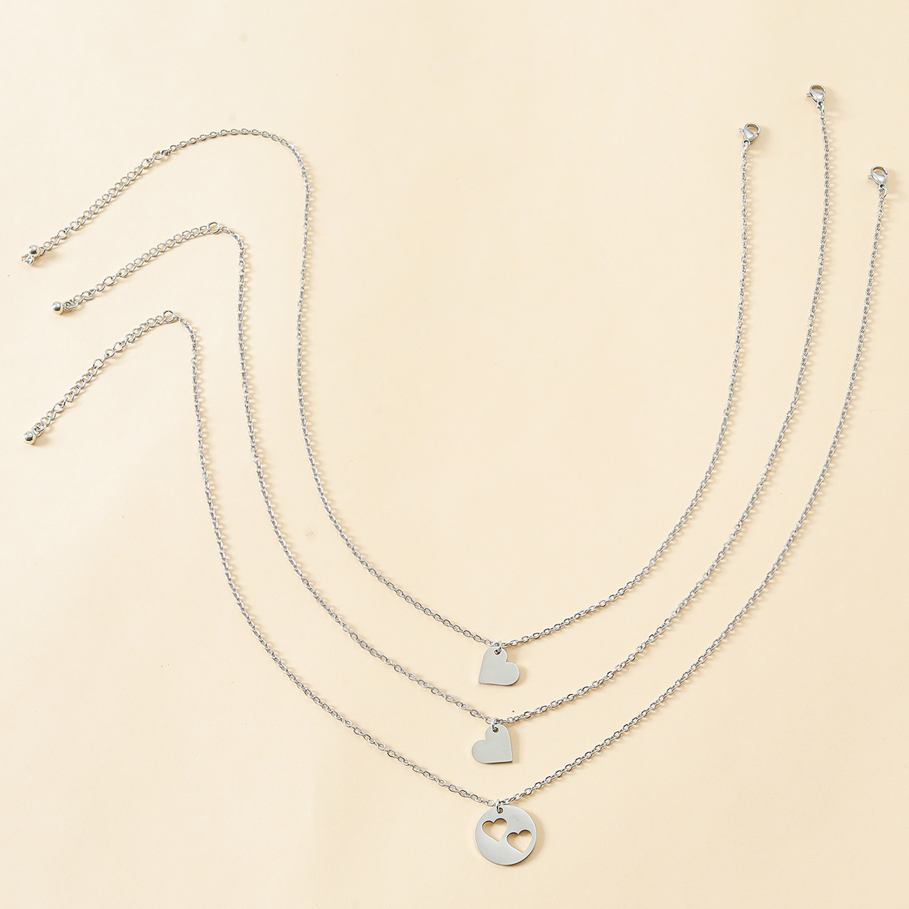 heart, necklace set