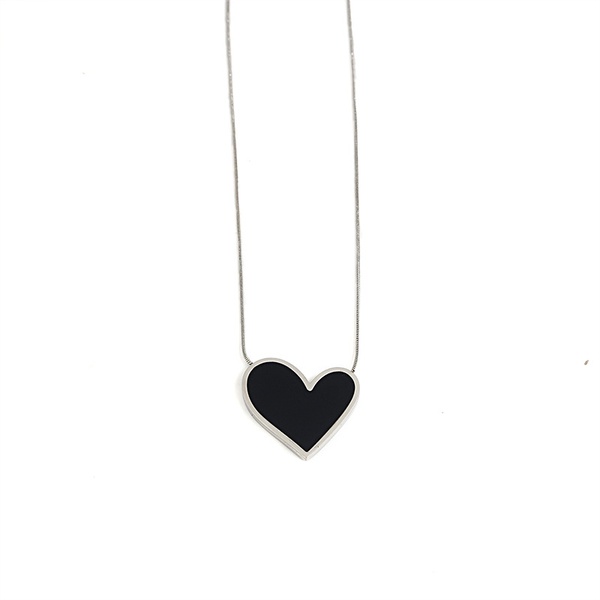 steel color, heart