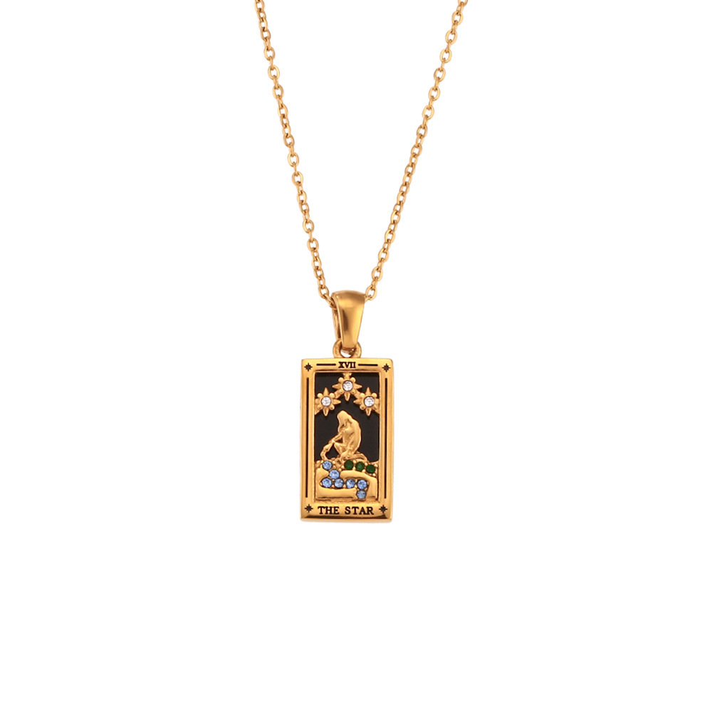 THE STAR, GOLD NECKLACE