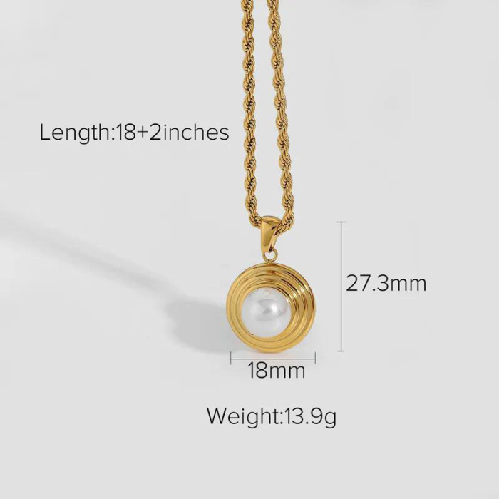 pearl necklace, Gold necklace