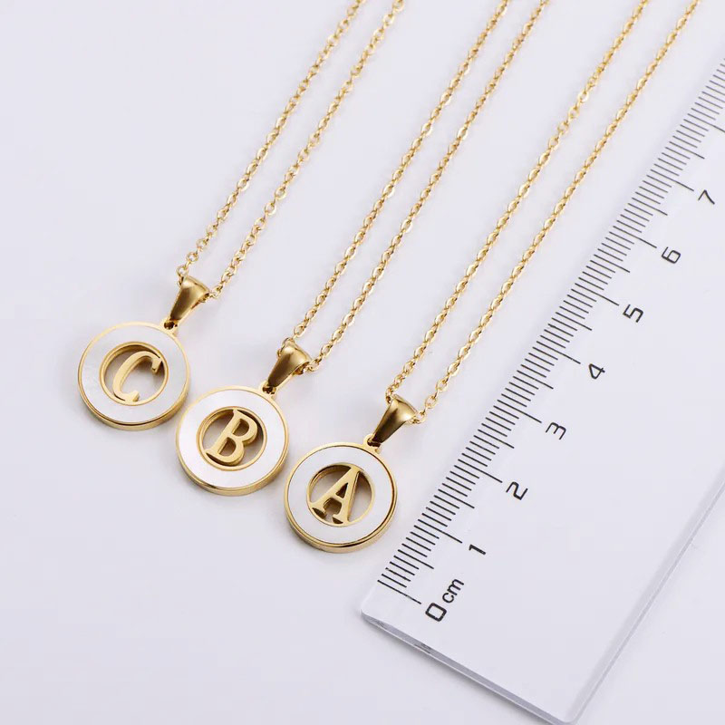 Size Reference For Pendant of Letter Necklace 