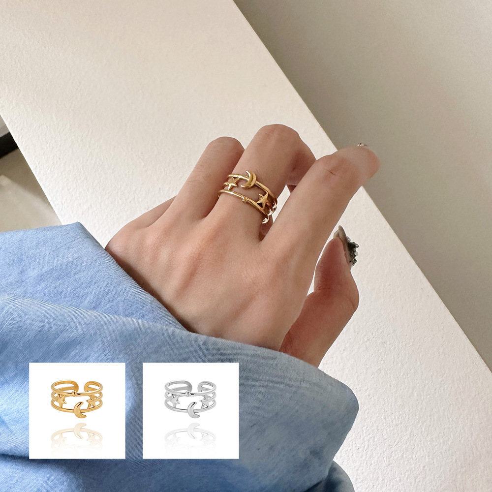 Starmoon Opening Stainless Steel Ring 