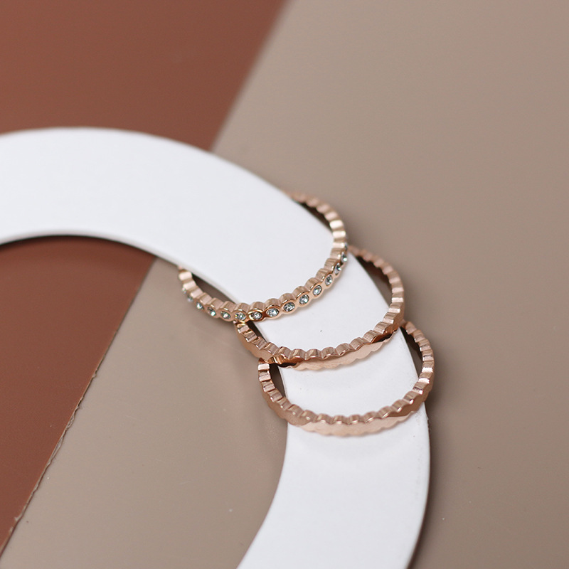 Stainless Steel Honeycomb Full Diamond Round Geometric Ring 