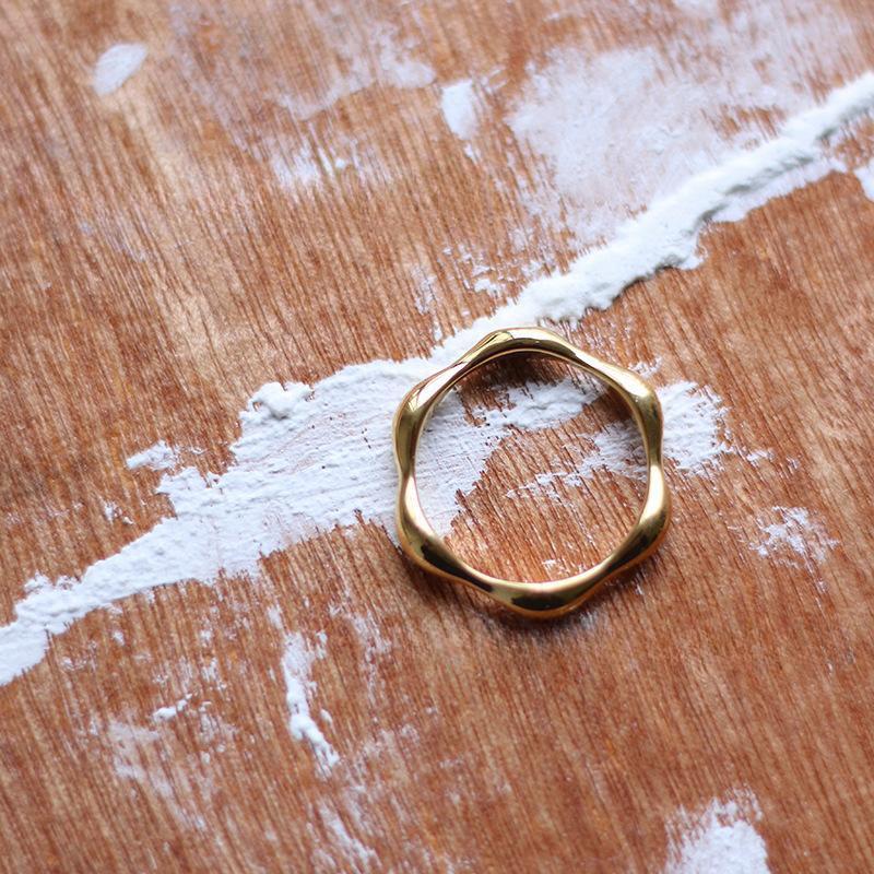 Geometric Stainless Steel Ring