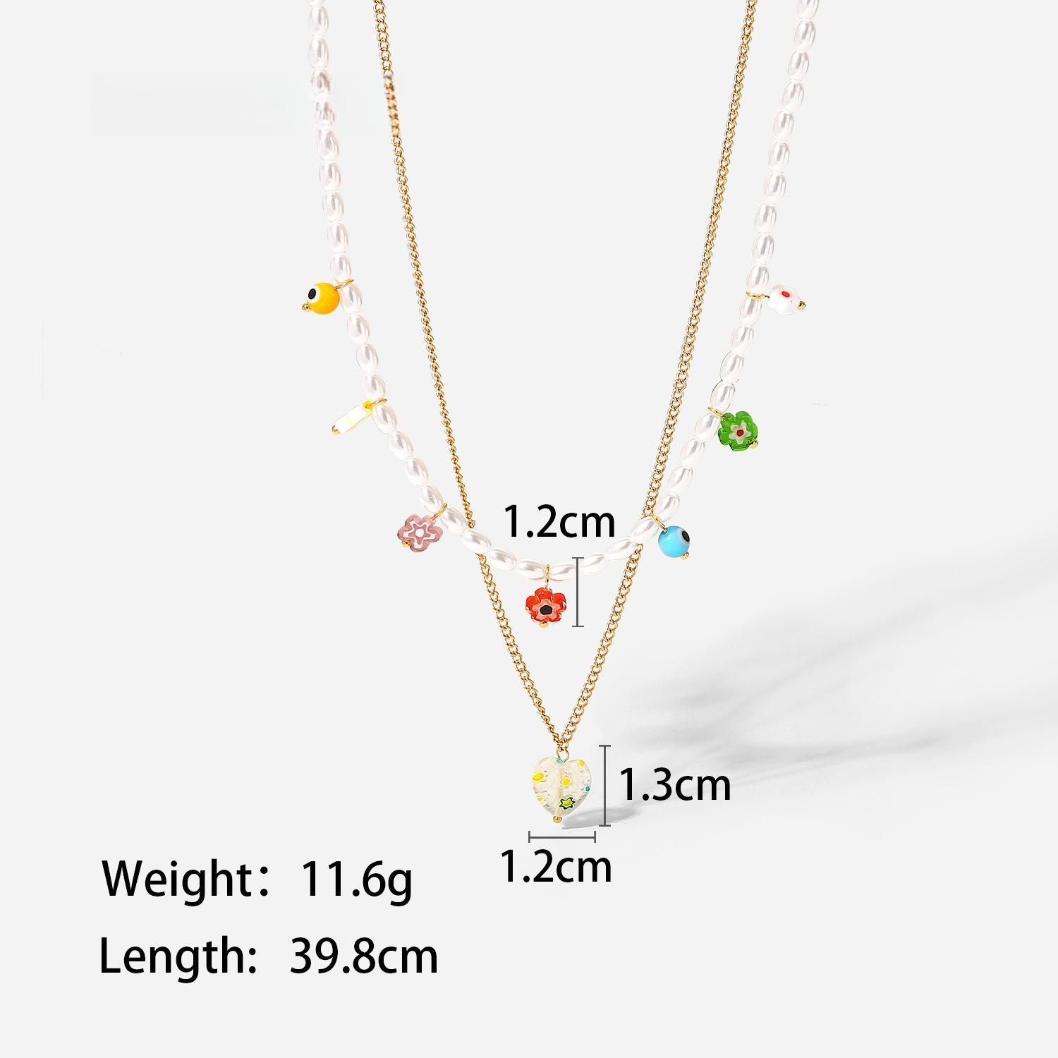 Flower Pearl 18K Gold Plated Stainless Steel