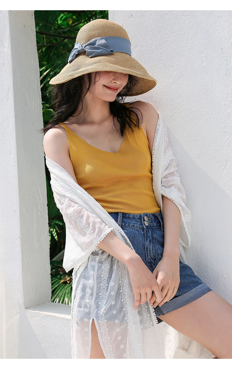 Summer Sun Hats, Wide Brim Straw Hat
