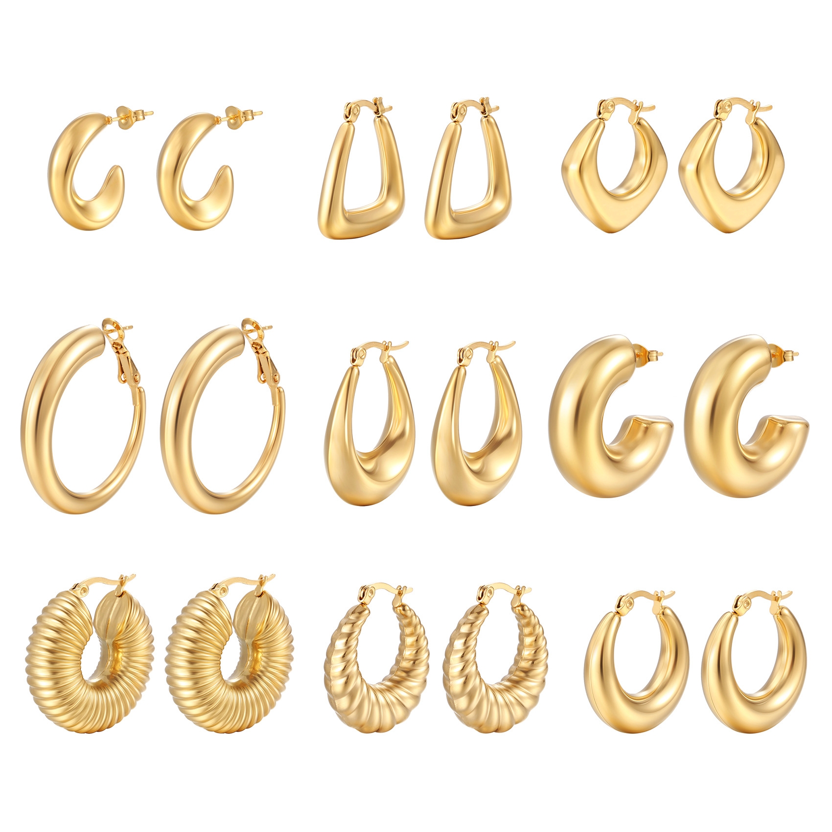 hoop earring, stainless steel earring