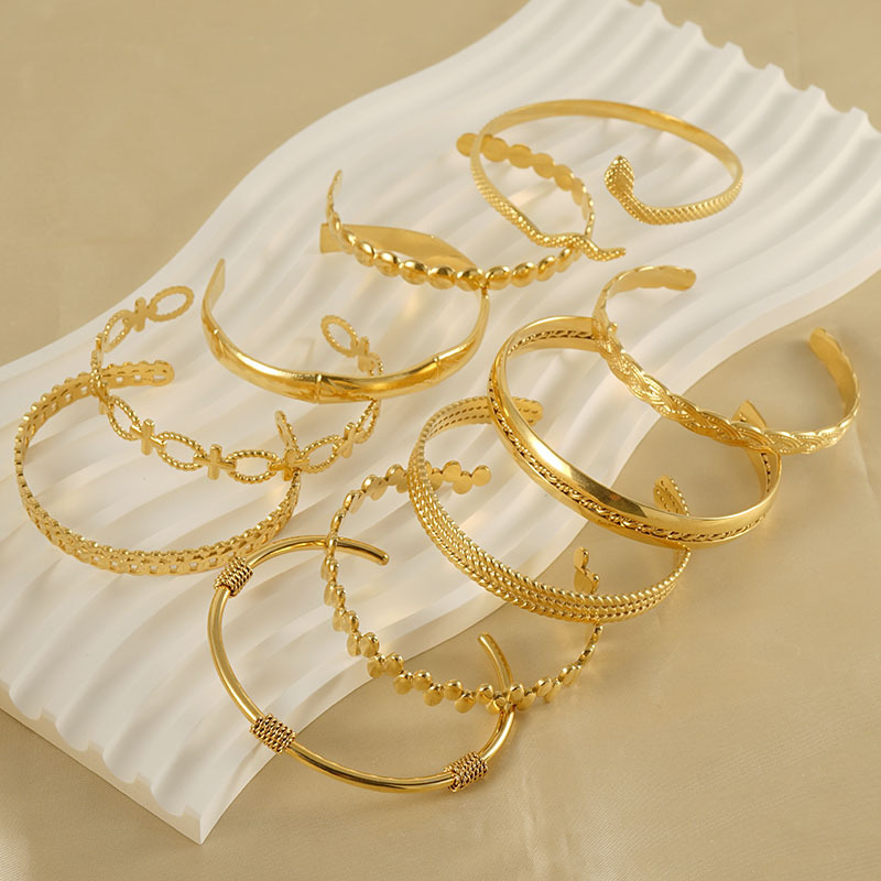 INS style bangle, wholesale Gold bracelet