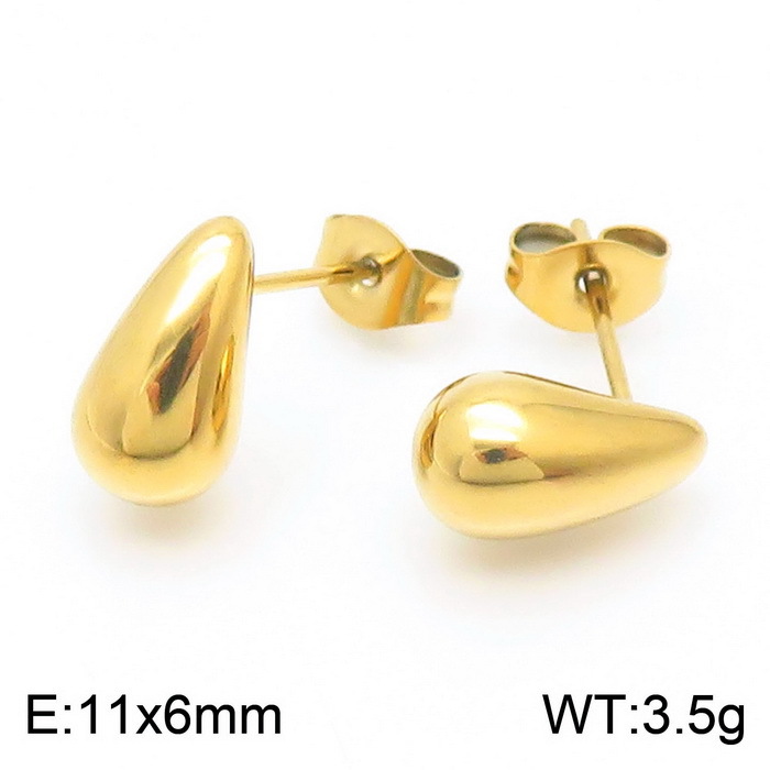 small size earring, Gold plated earring