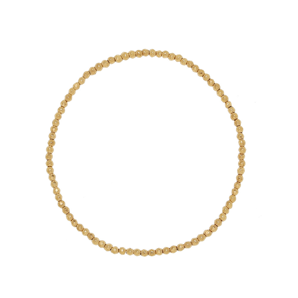 Mini Golden Ball Elastic Stainless Steel Bracelet