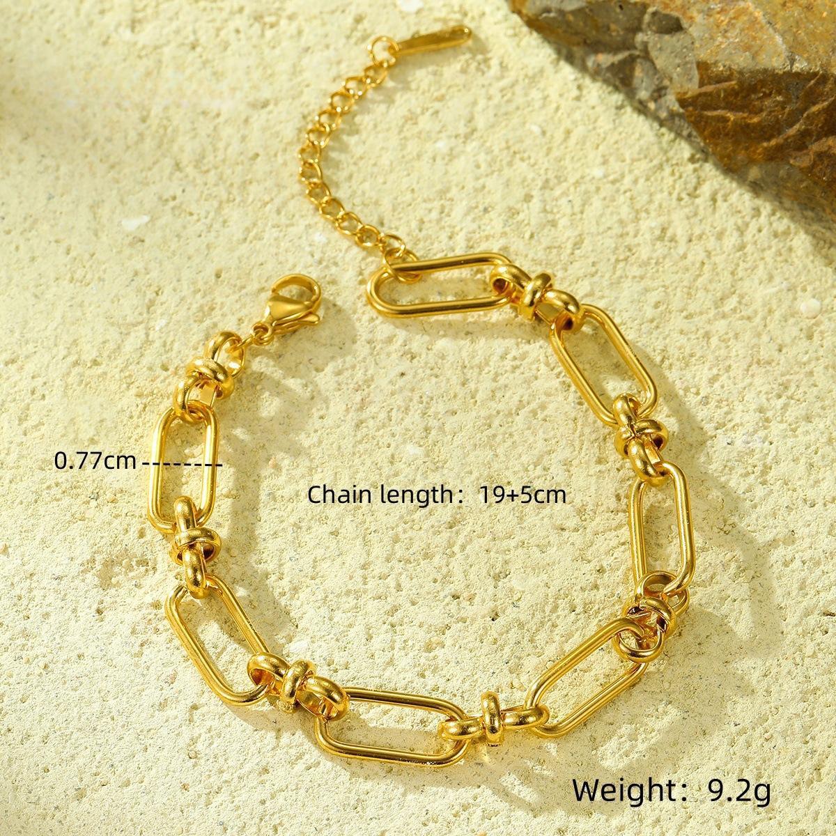 Plated 18K Gold Stainless Steel Bracelet