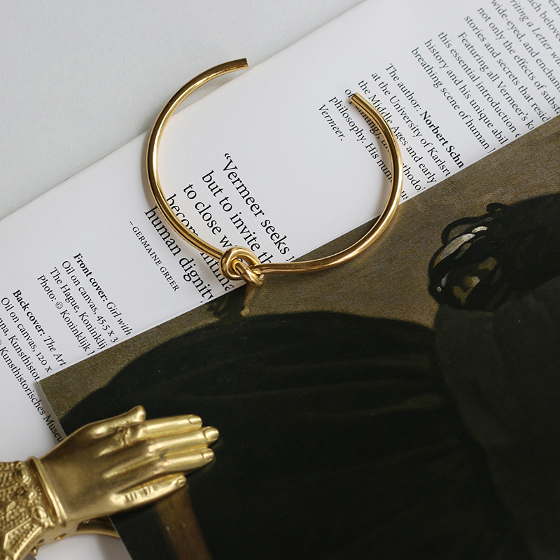 Gold Color Concentric Knot Stainless Steel Bracelet