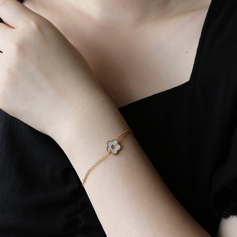 Flowers Stainless Steel Bracelet